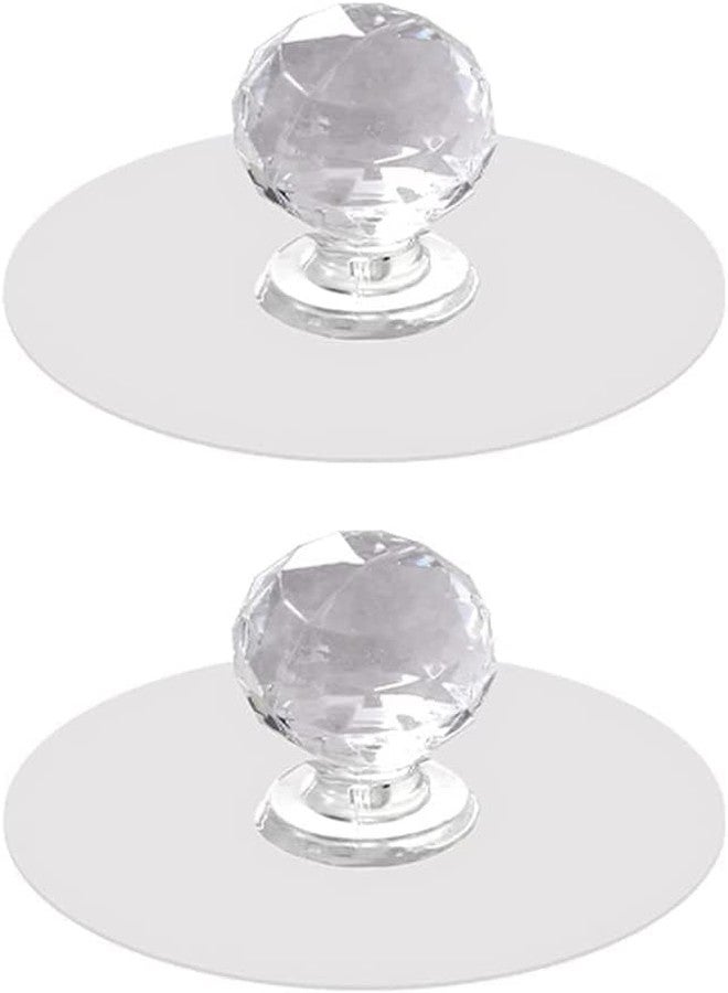TOP SELECT Clear Suction Cup Drawer Pulls, Glass Door Handles, Transparent Cabinet Knobs, Sticky Drawer Knobs (Pack of 4) - Image 5